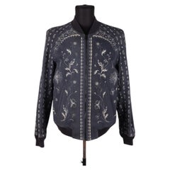 Alexander McQueen suede bomber jacket, size 48