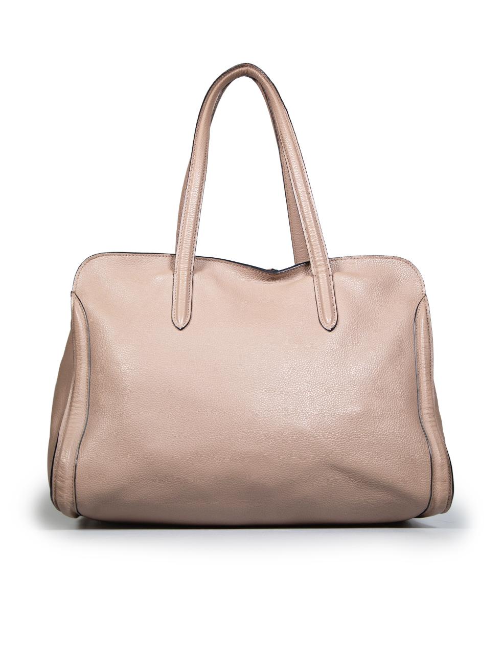 Brown Alexander McQueen Taupe Leather Skull Charm Tote