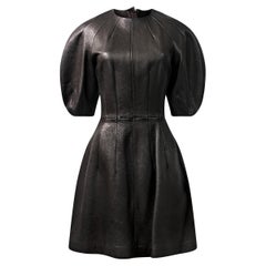 Vintage ALEXANDER MCQUEEN Textured Leather Bubble Dress