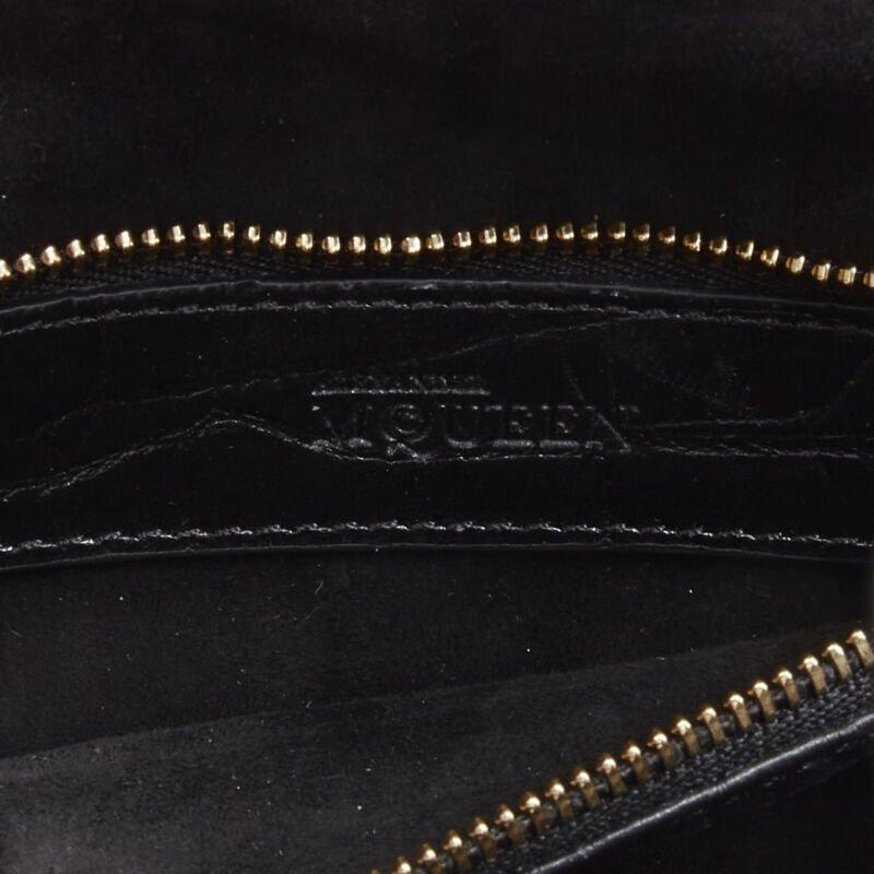 ALEXANDER MCQUEEN The Box black scaled leather gold turn lock crossbody bag 5