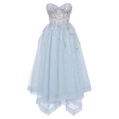 Alexander McQueen Gown The Cosmic Rain Dress  Embroidery Corset