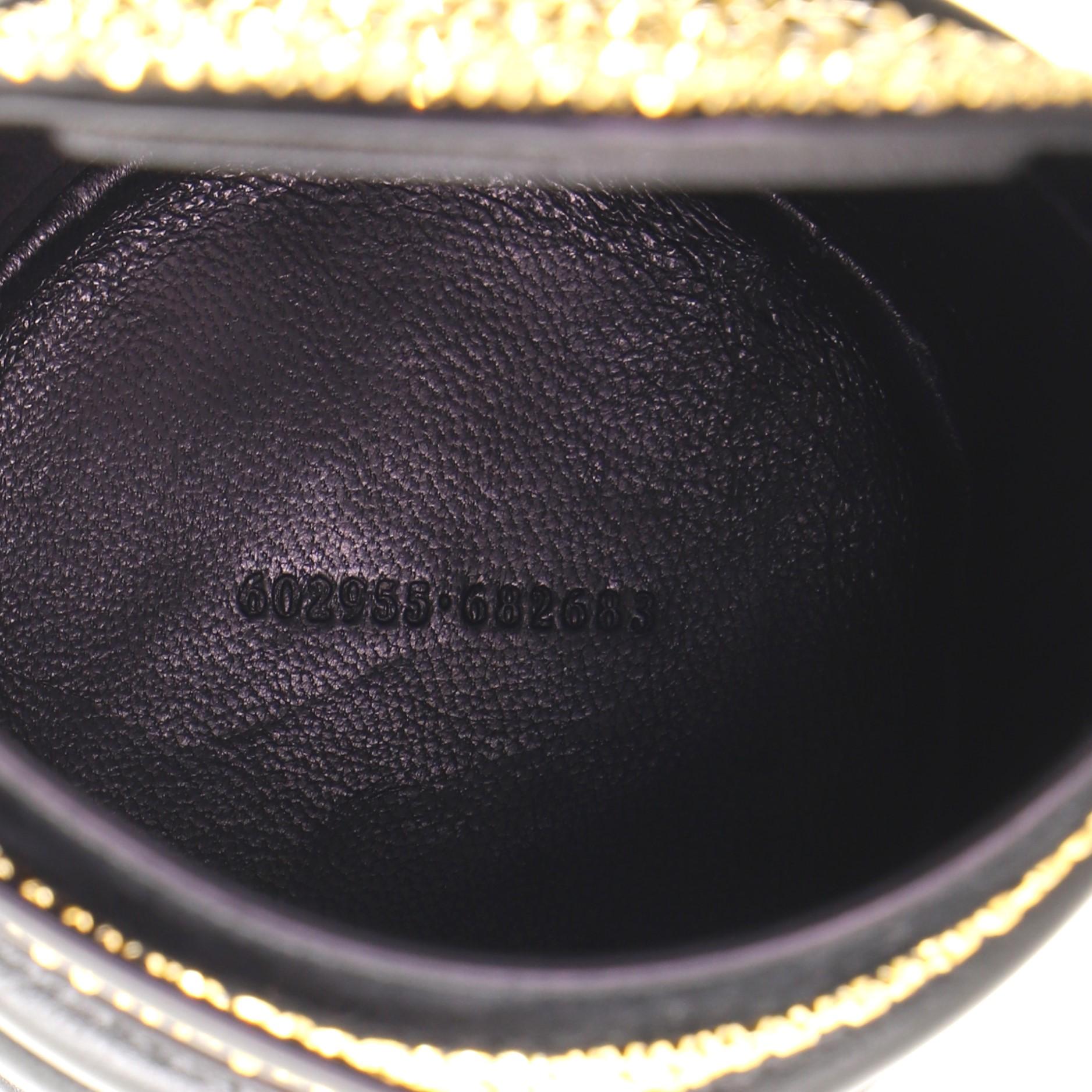 Alexander McQueen The Curve Bucket Bag Crystal Embellished Leather Small In Good Condition In NY, NY