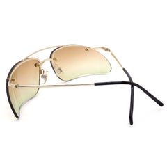 Alexander McQueen titanium 1990s sunglasses