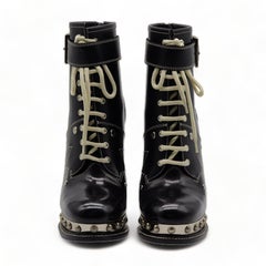 Alexander McQueen Tread Slick Boots Leather in Black