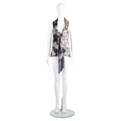 Alexander McQueen Trompe L'oeil Lace Print Blouse 2006