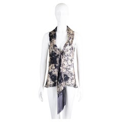 Alexander McQueen Trompe L'oeil Lace Print Blouse 2006