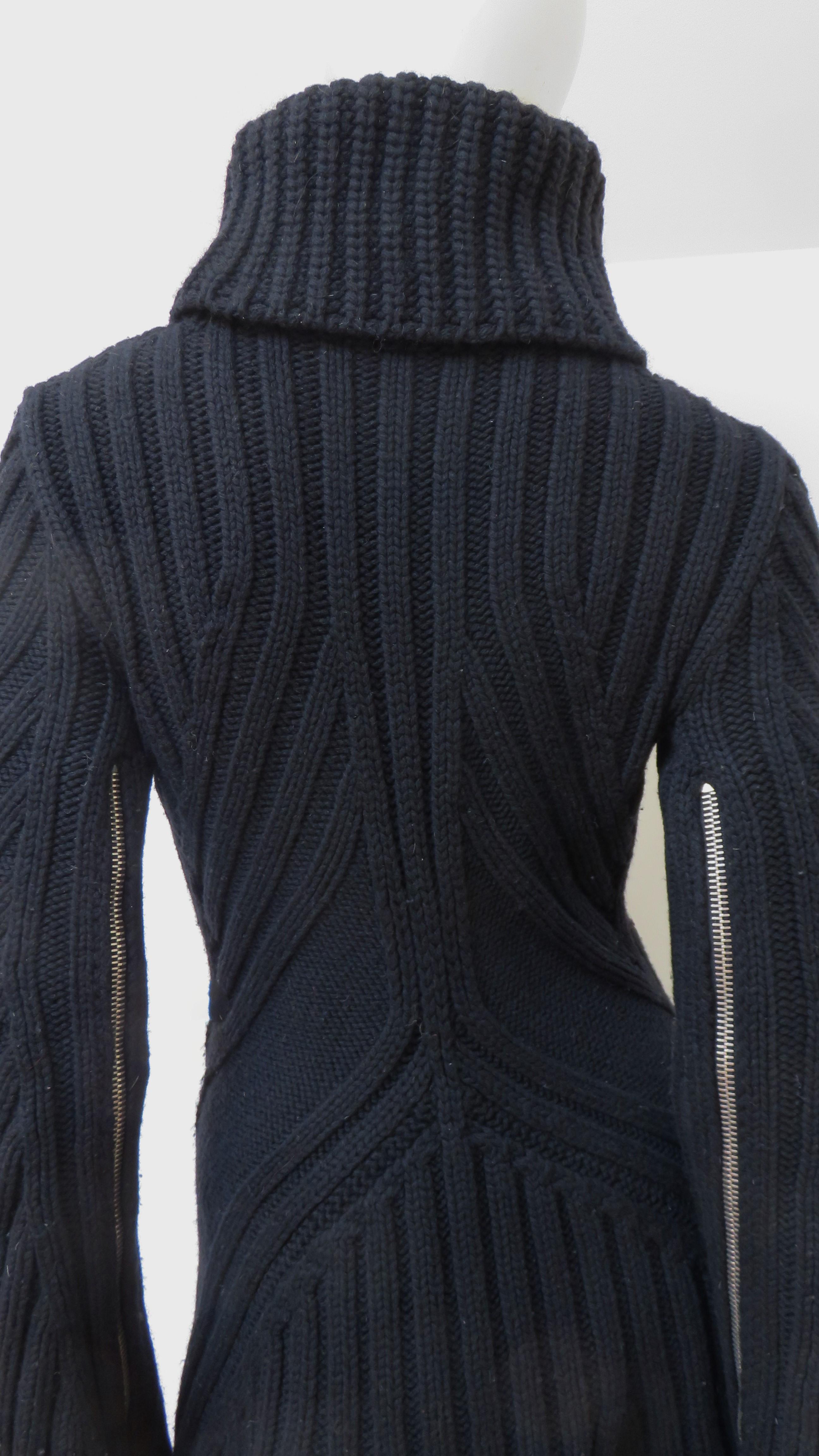 Alexander McQueen Turtleneck Sweater with Zippers 6