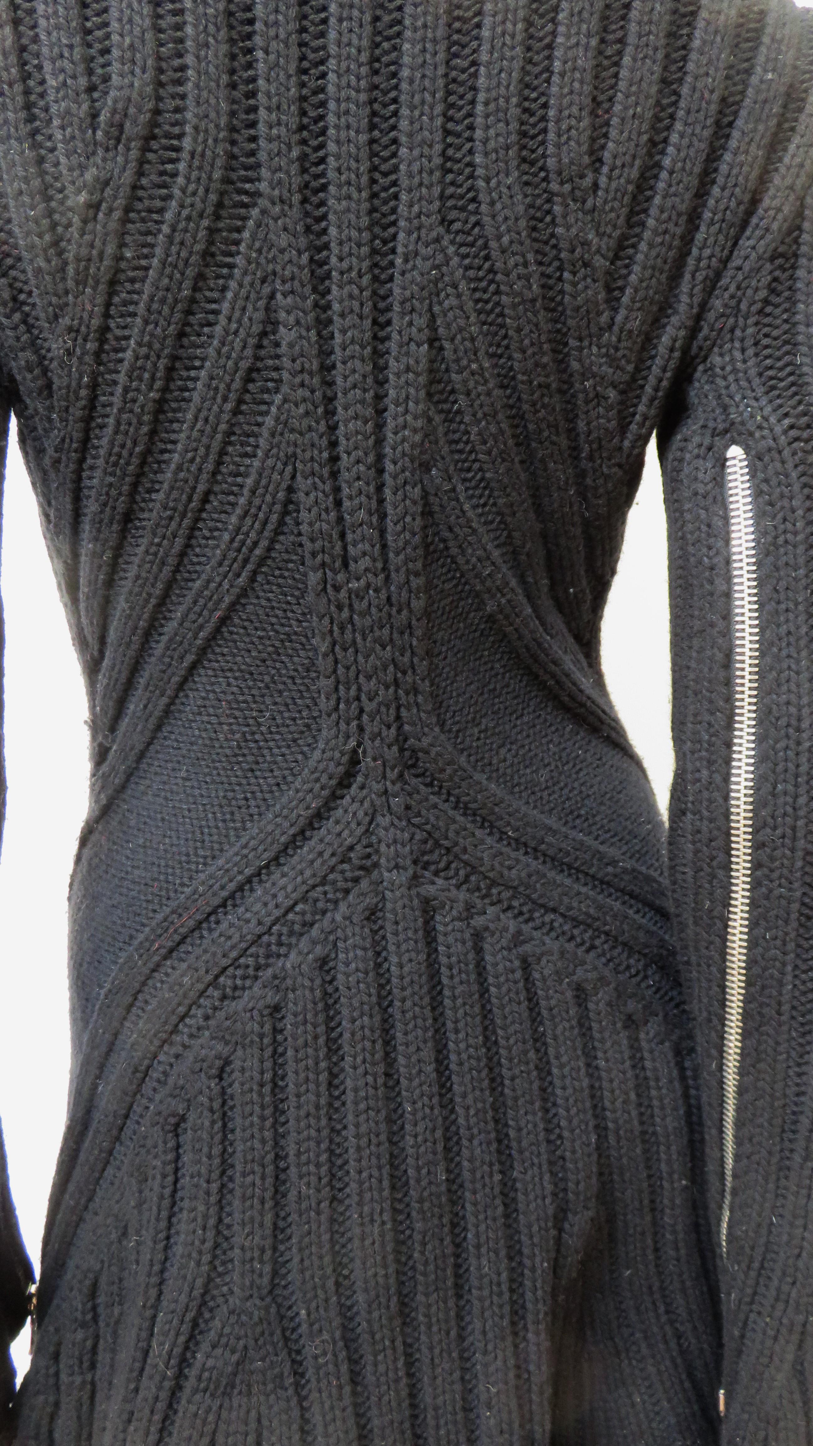 Alexander McQueen Turtleneck Sweater with Zippers 7