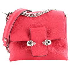 Alexander McQueen Twin Skull Flap Bag Leather Small