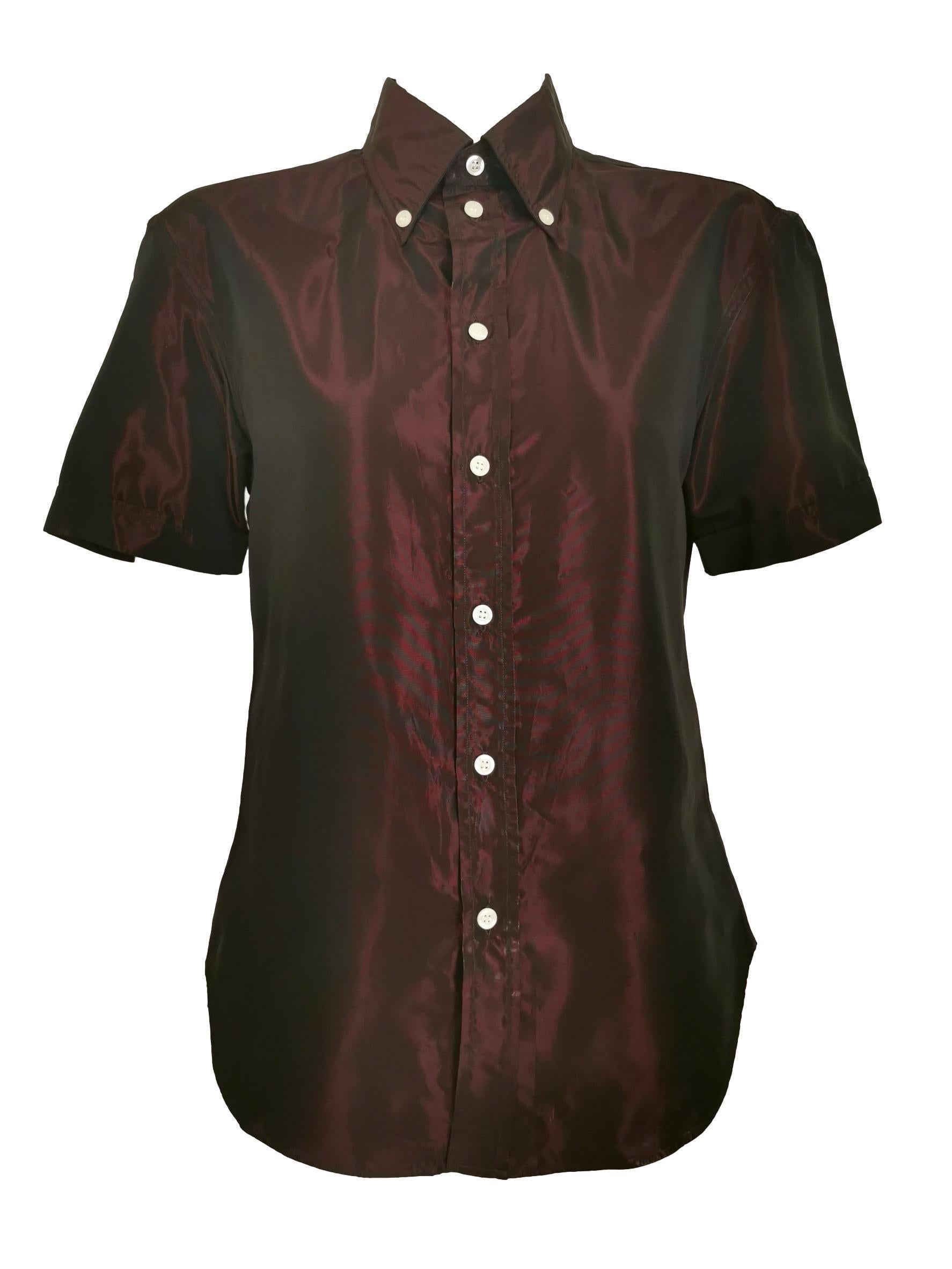 Women's or Men's Alexander McQueen Two Tone Fitted Shirt 1996 For Sale