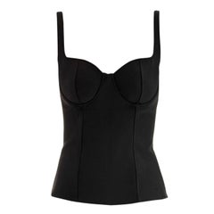 Alexander McQueen Underwired Crepe Corset Top