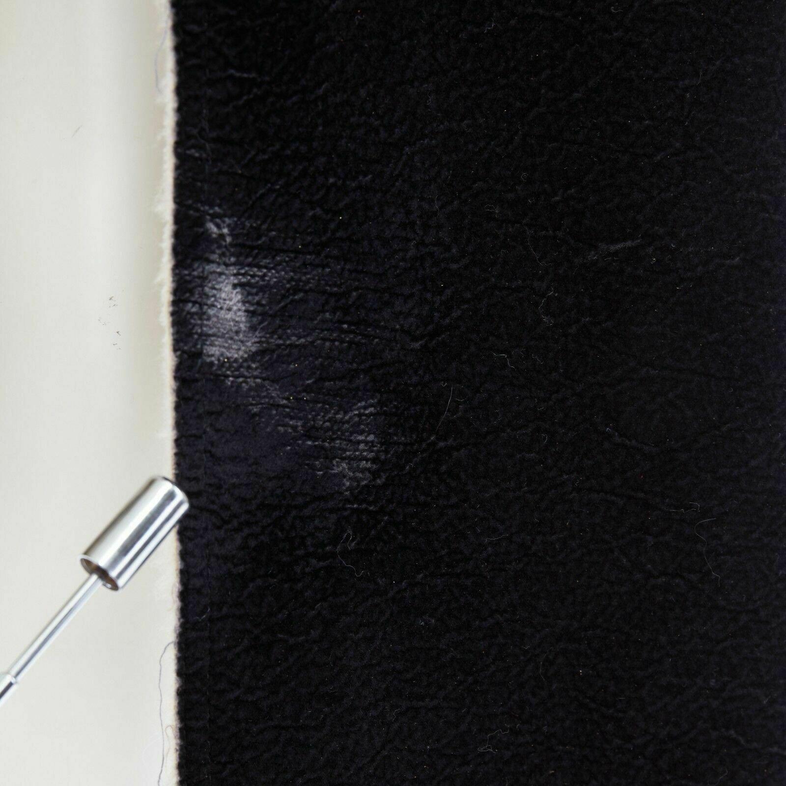 ALEXANDER MCQUEEN Vintage black faux shearling lined long coat jacket IT42 US4 S 6