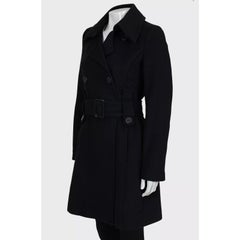 Alexander McQueen Vintage Manteau en laine noire - Taille S / IT40