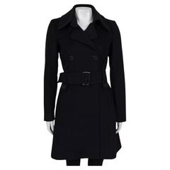 Alexander McQueen Vintage Black Wool Coat - Size S / IT40