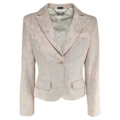 ALEXANDER MCQUEEN - Vintage Dusty Pink Rose Cotton Blazer Jacket  Size 4US 36EU