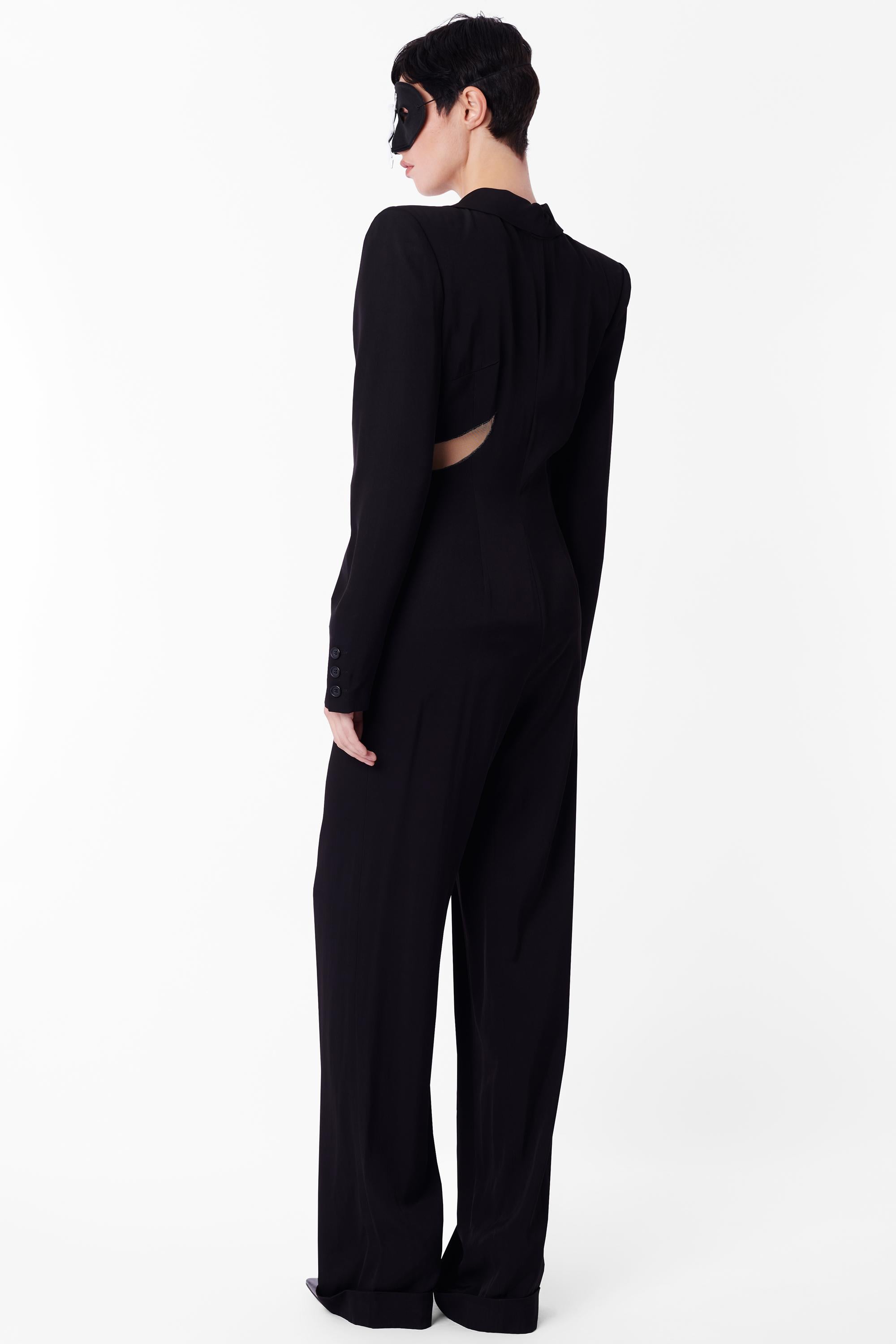 Alexander McQueen Vintage S/S 1997 ‘La Poupée’ Runway Black Jumpsuit In Excellent Condition In London, GB