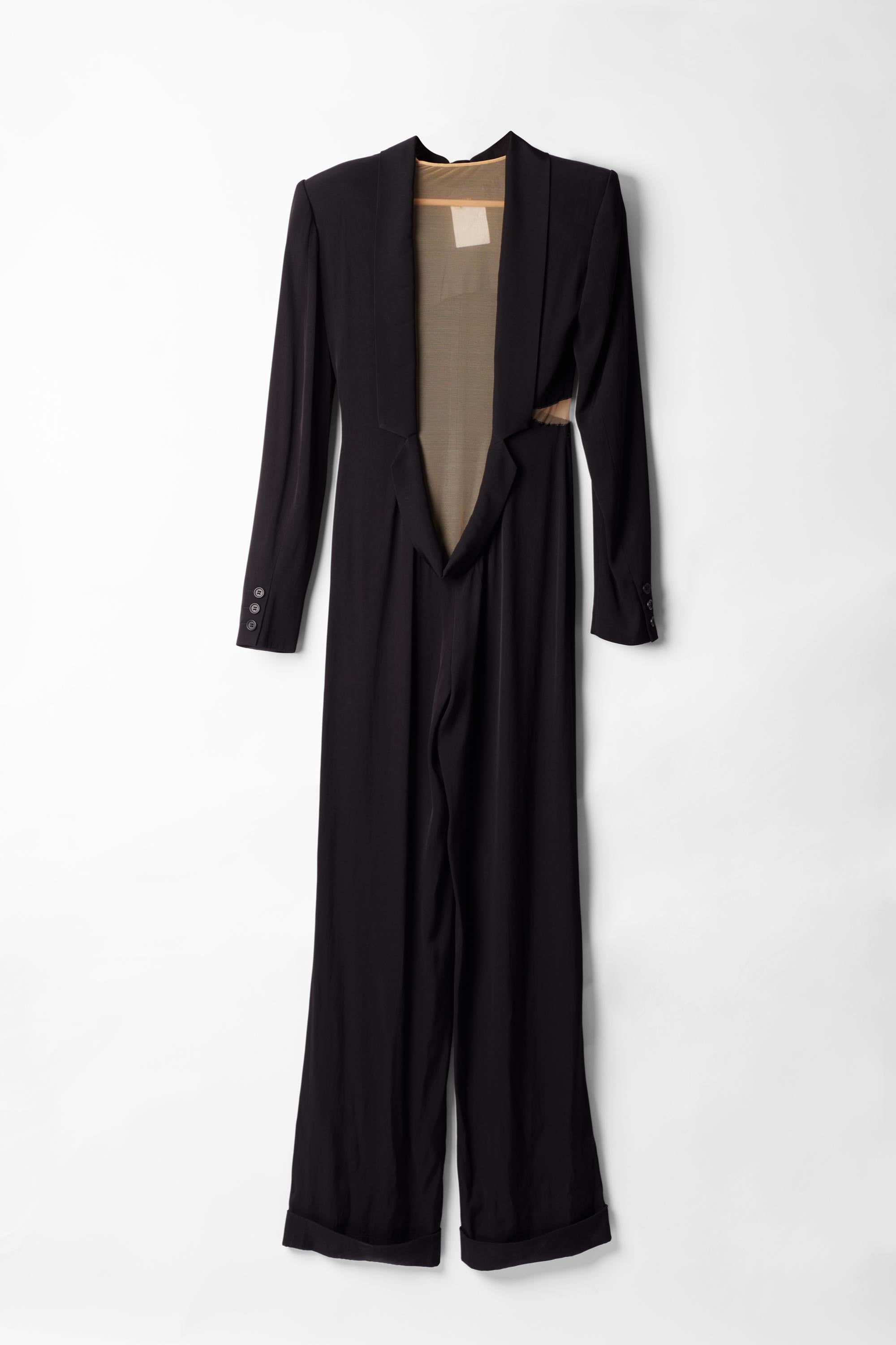 Alexander McQueen Vintage S/S 1997 ‘La Poupée’ Runway Black Jumpsuit 1