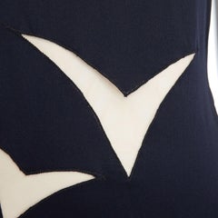 ALEXANDER MCQUEEN Vintage SS97 black sheer mesh bird silk dress M IT42 US6