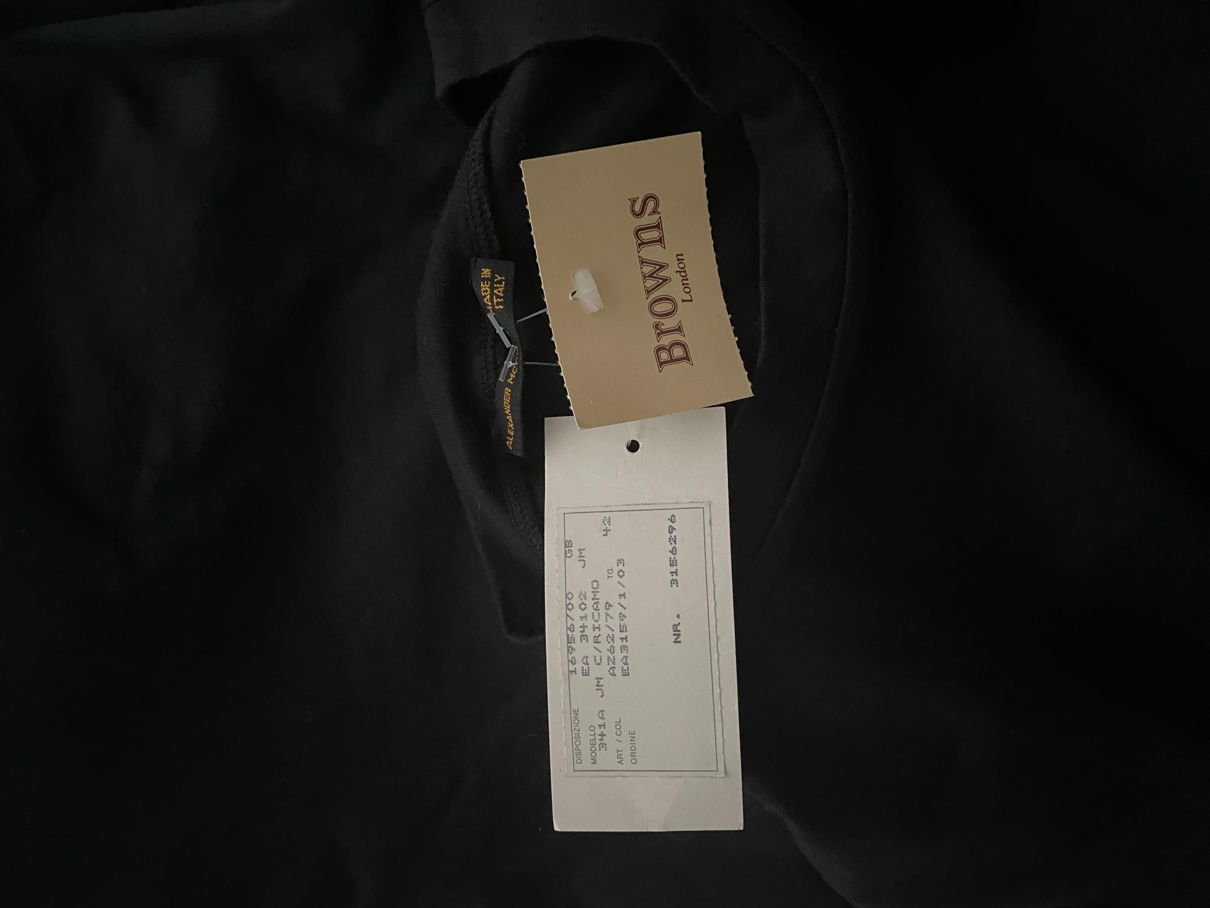 da uomo o donna T-shirt vintage di Alexander McQueen NUOVA con cartellino in vendita