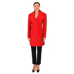 Alexander McQueen Virgin Wool & Cashmere Double-Breasted Coat