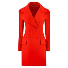 Alexander McQueen Virgin Wool & Cashmere Double-Breasted Coat