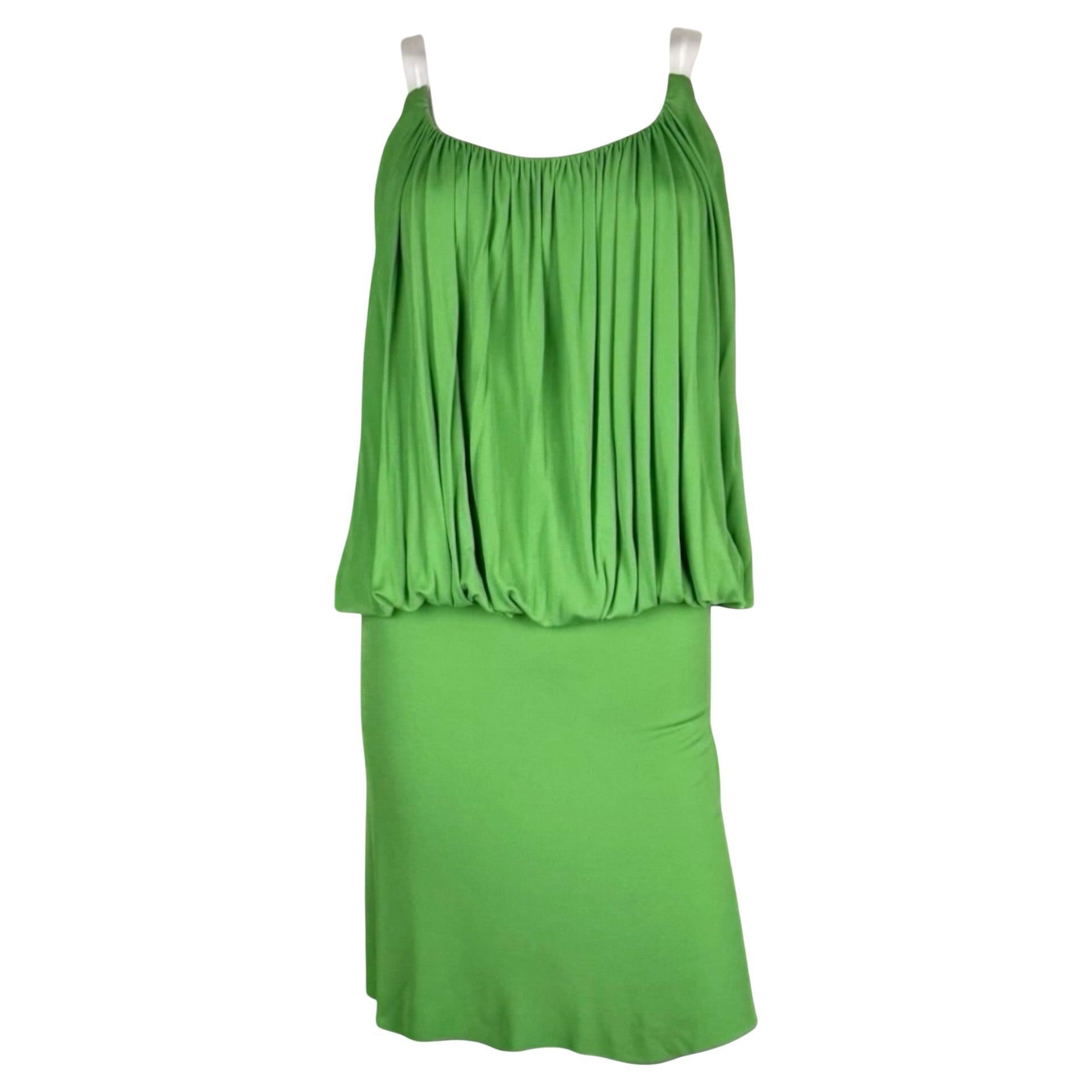 Alexander McQueen “Voss” Green PVC Strap Dress, 2008 For Sale