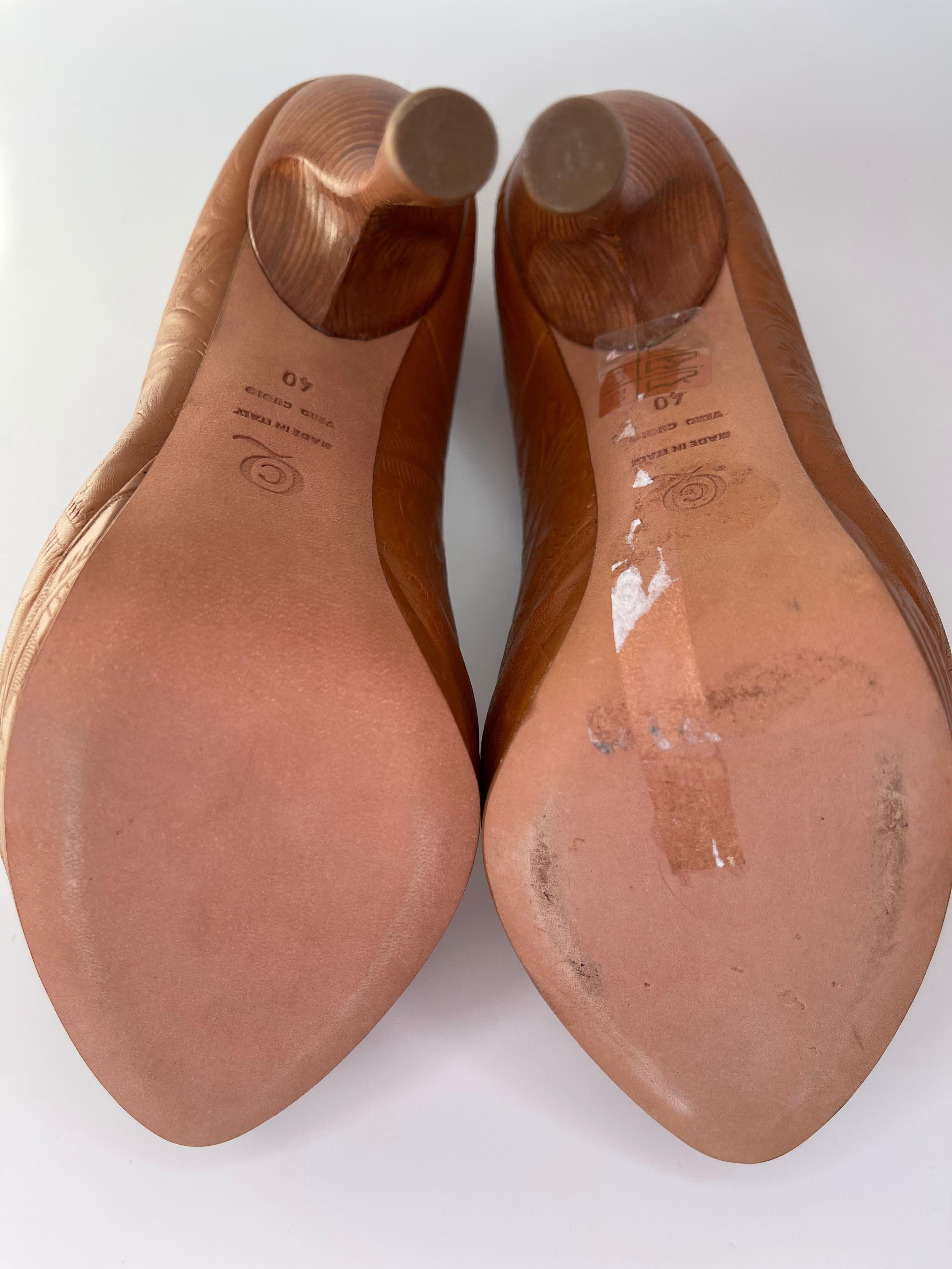 Alexander McQueen - Sandale à talon en cuir western Bandolero Brandy (40 EU) Pour femmes en vente