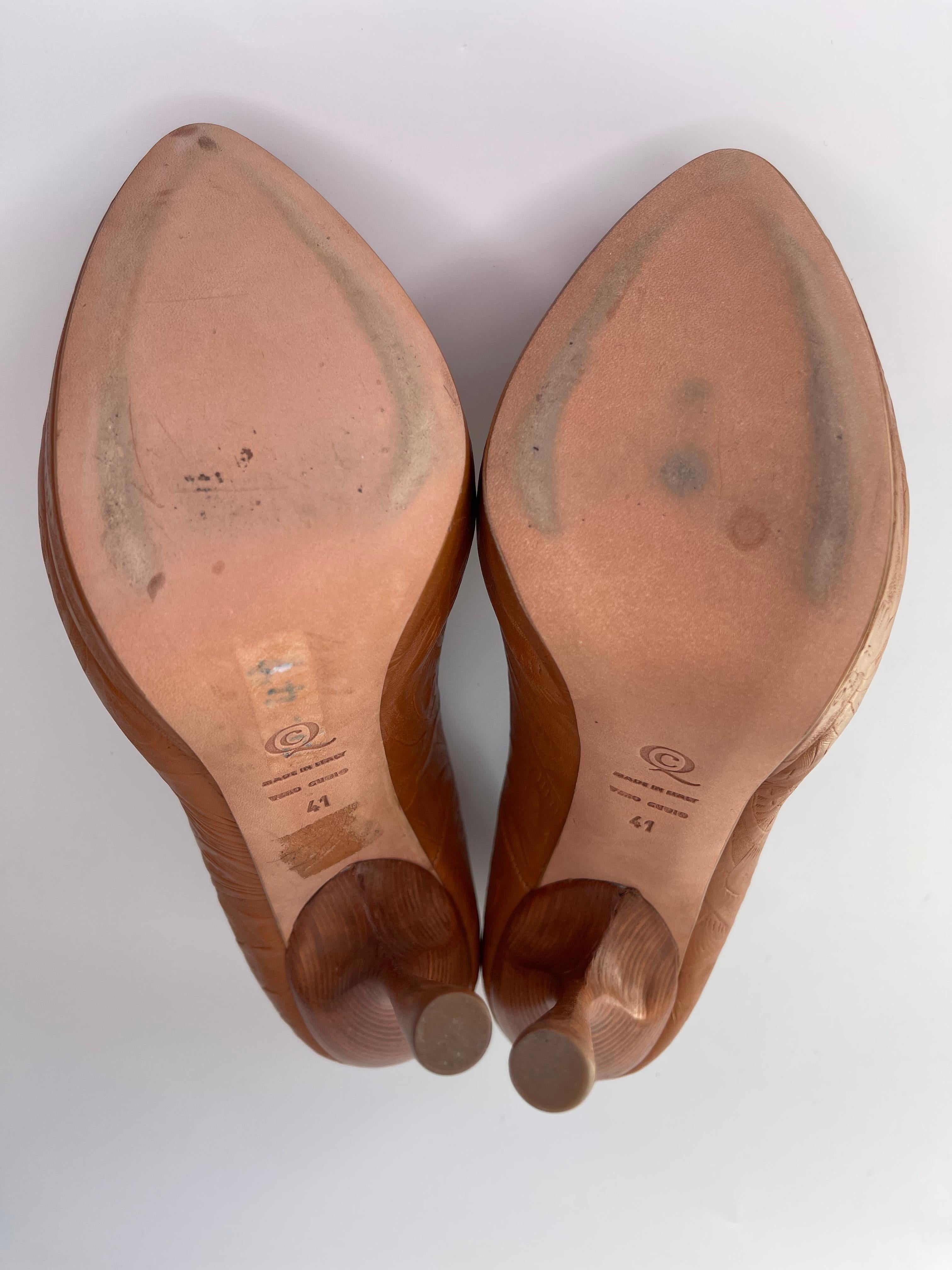 Alexander McQueen - Bandolero en cuir occidental - Sandale à talon (41 EU) Pour femmes en vente