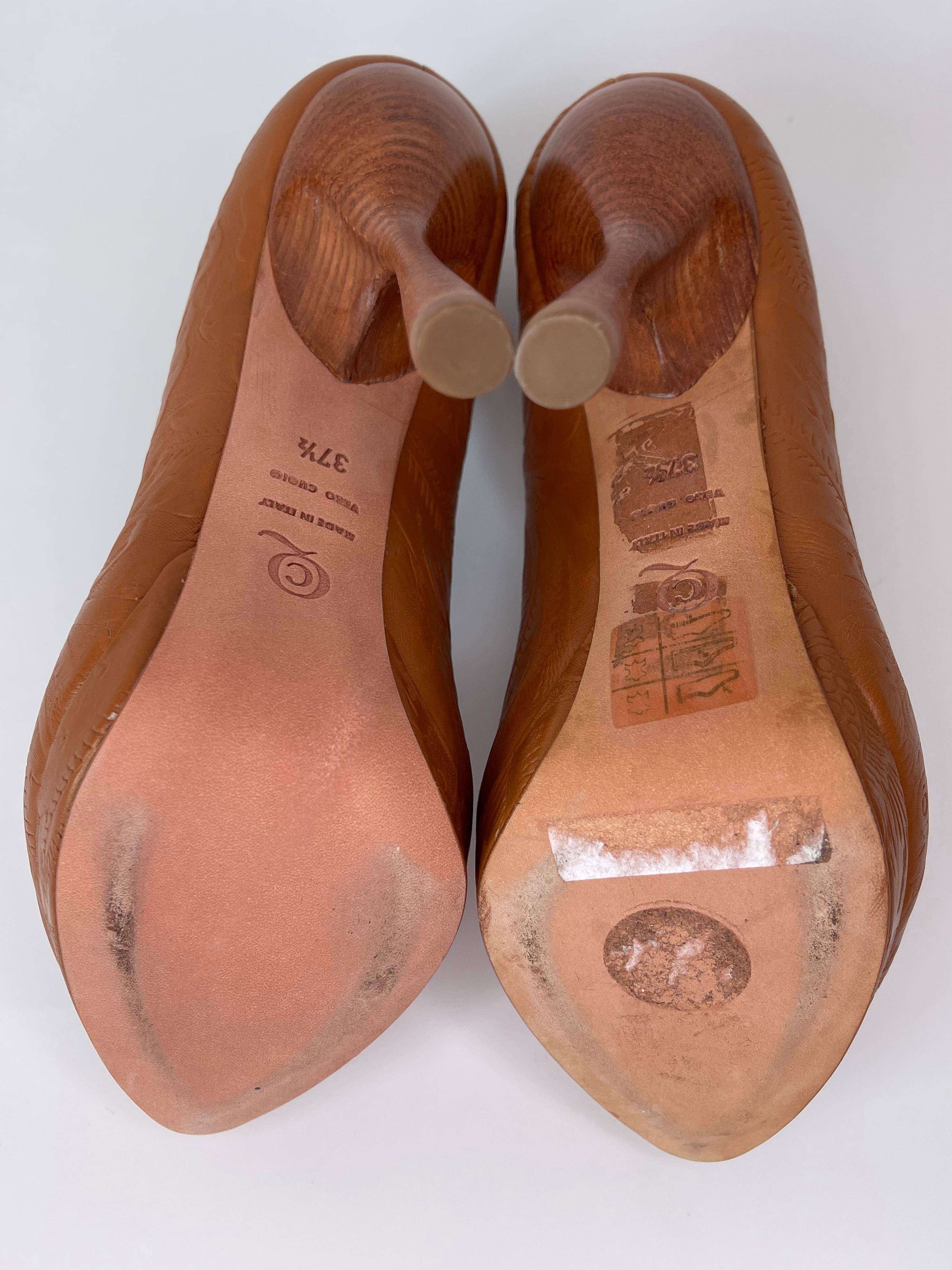 Alexander McQueen Western Leather Bandolero Brandy Sandal Heel Stiletto (37,5) Pour femmes en vente