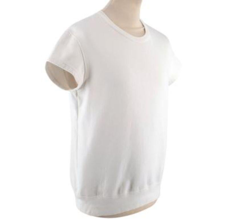 Alexander McQueen White Cotton Top In Good Condition For Sale In London, GB