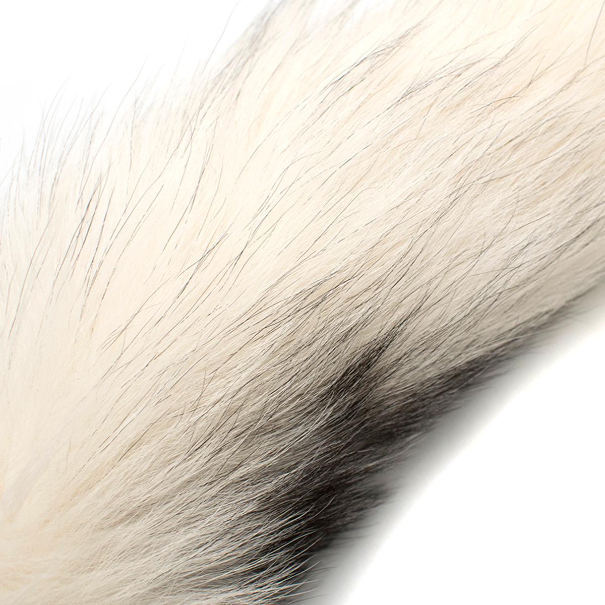 Alexander McQueen White Fox Fur Tail Charm  In Good Condition In London, GB