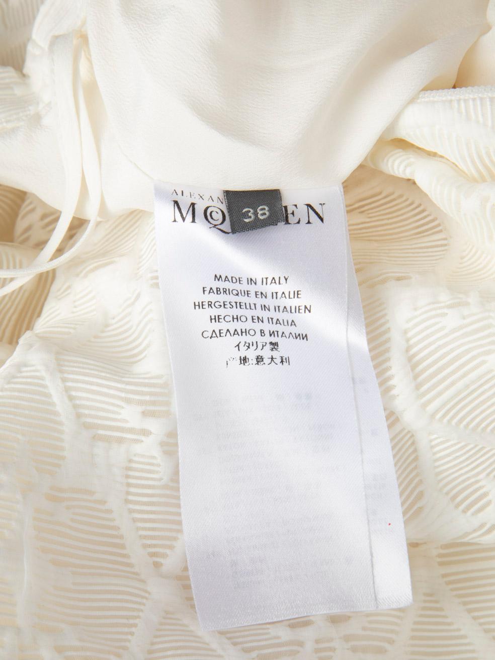 Alexander McQueen White Heart Jacquard Maxi Dress Size XS 2