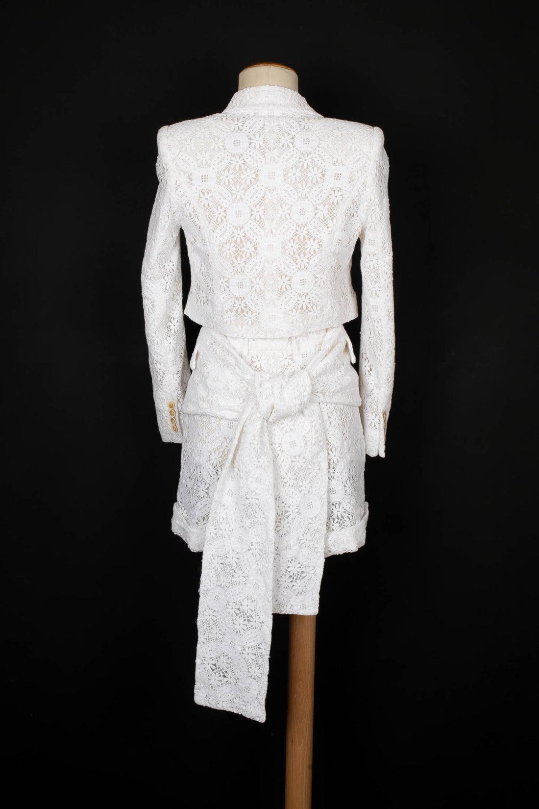 Women's Alexander McQueen White Lace Set, 2020