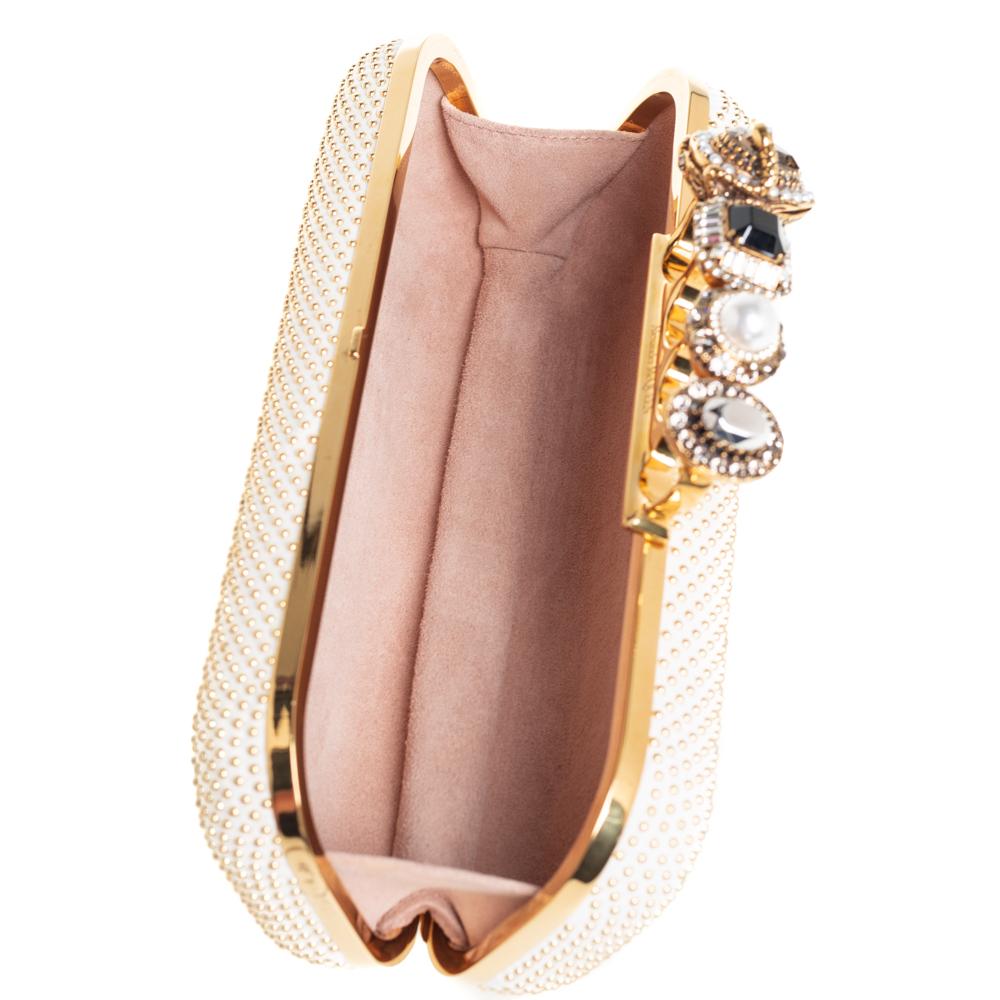 studded mcqueen knuckle clutch