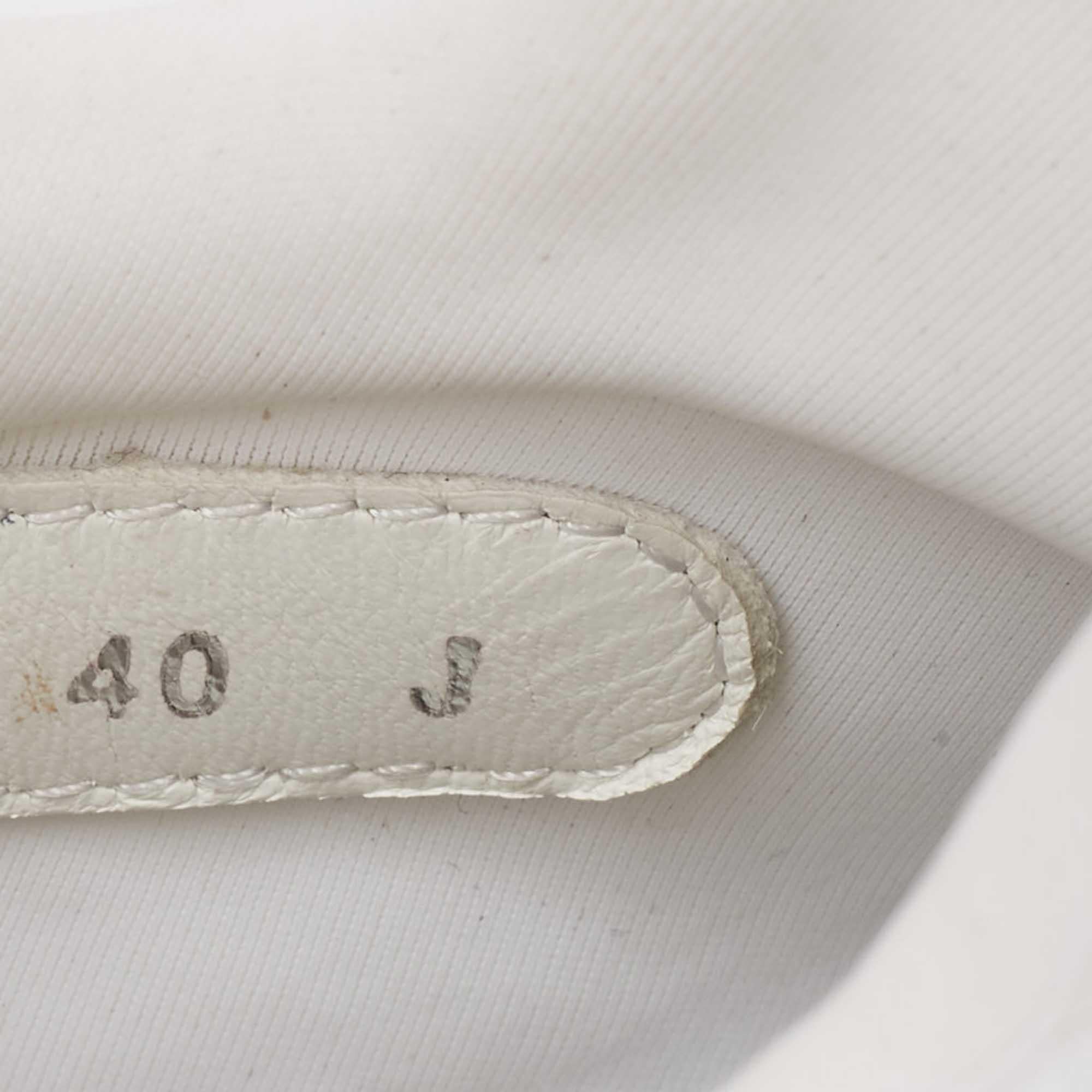 Alexander McQueen White Leather Tread Slick Moto Sneakers Size 40 2