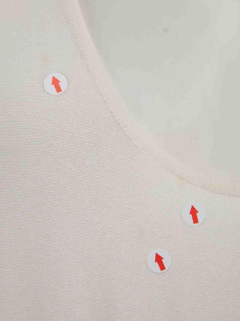 Women's Alexander McQueen White Ruffle Skirt Midi Dress Size S For Sale