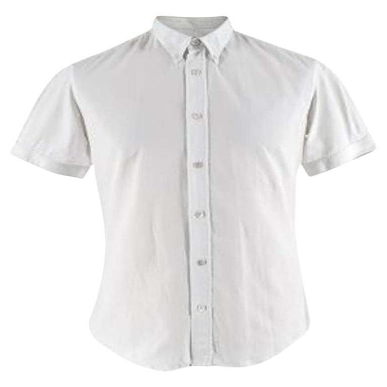 French Connection Chemises à Manches Courtes Design Homme Bleu Marine Foncé