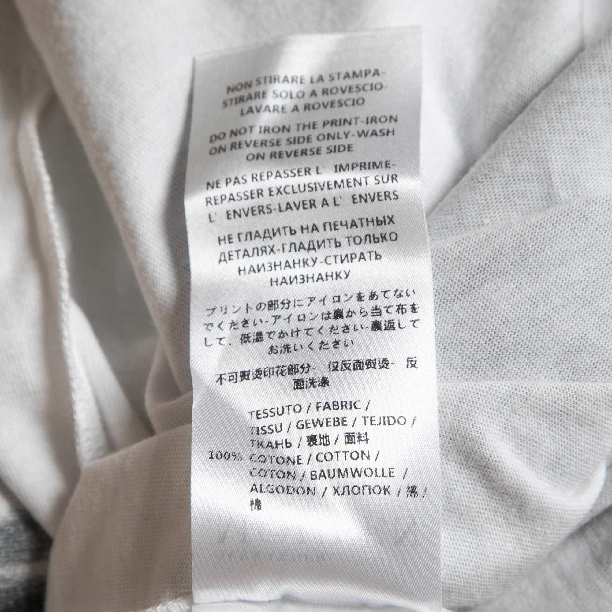 Alexander McQueen - Maglietta girocollo in cotone con stampa del teschio, colore bianco XS in vendita 1