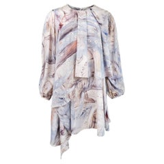 Alexander McQueen William Blake Dante Print Draped Dress