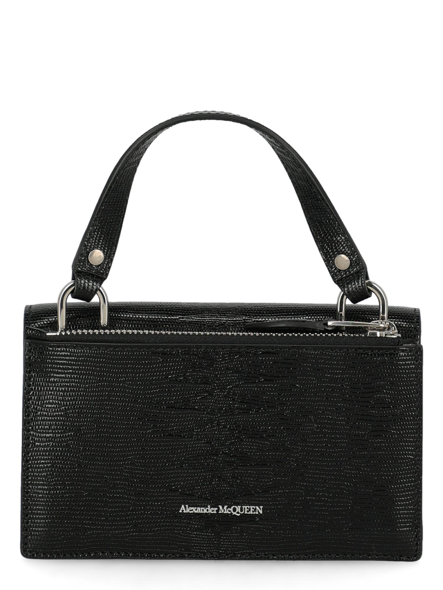 Women's Alexander Mcqueen Woman Handbag Black Leather For Sale