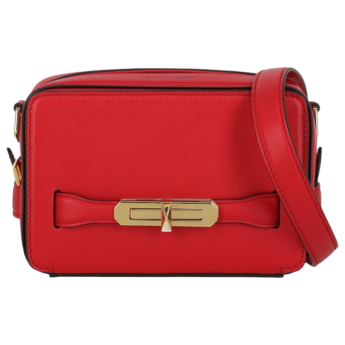 Alexander Mcqueen Woman Shoulder bag  Red Leather For Sale