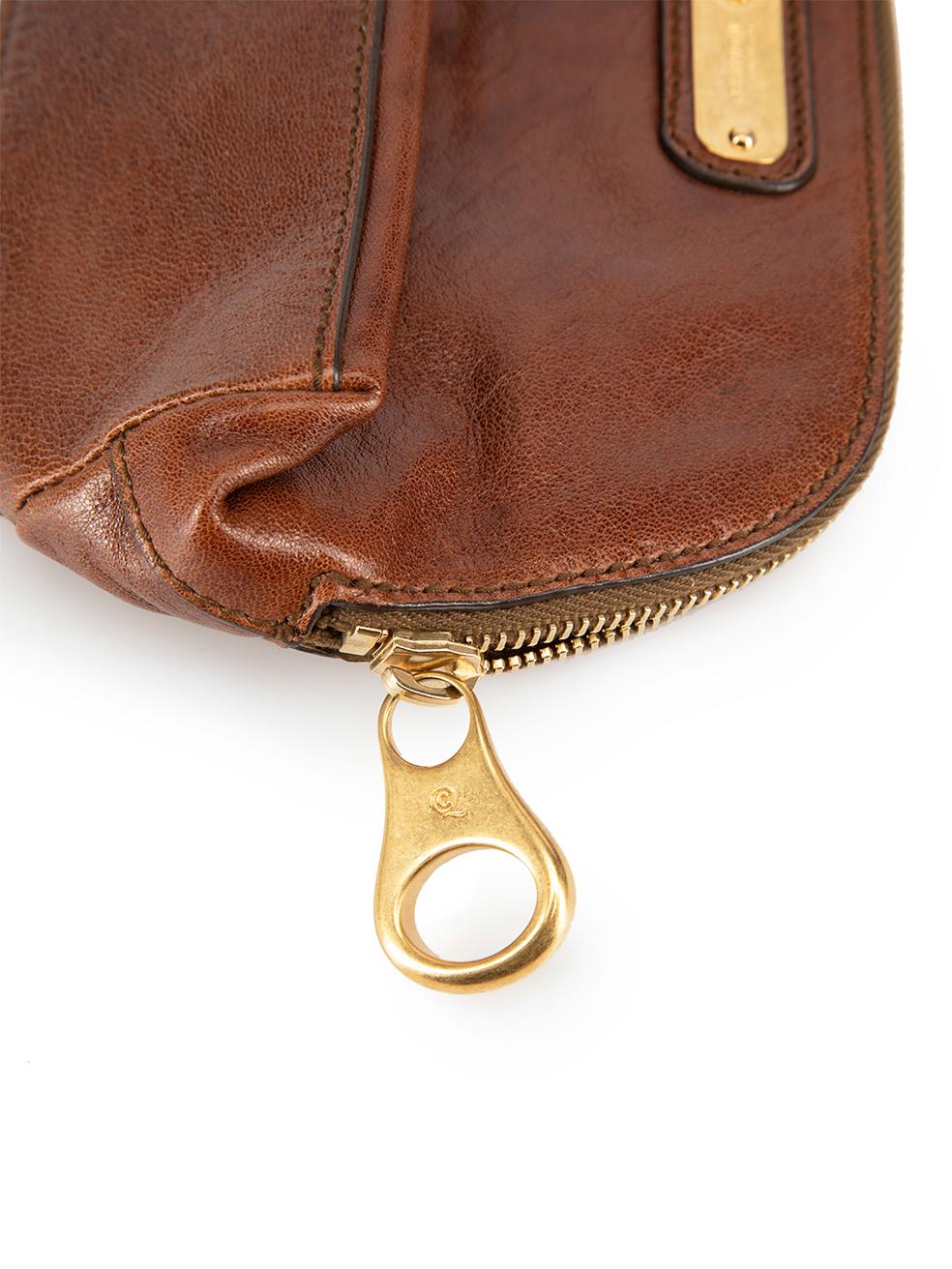 Alexander McQueen Women's Brown Leather Cosmetic Bag 2