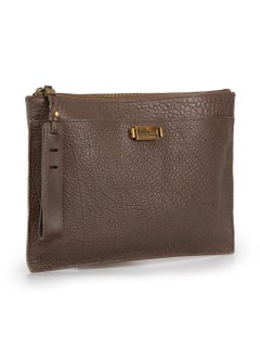 Alexander McQueen Women's Brown Leather Razor Clutch