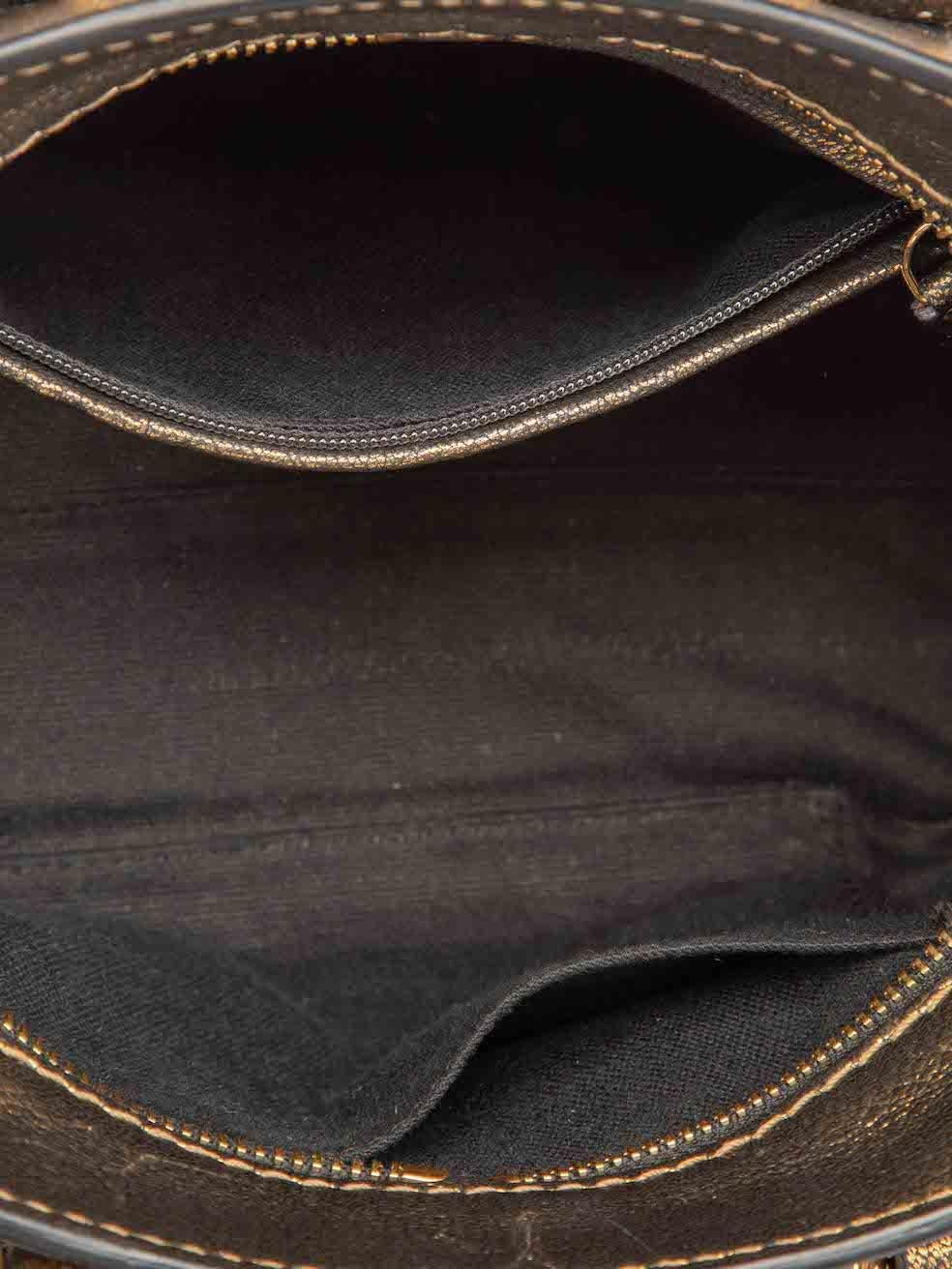 Alexander McQueen Women's Gold Leather Metallic Mini Bag 2