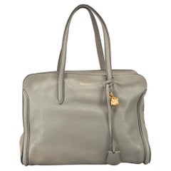 Alexander McQueen Women's Grey Leather Skull Tote Bag