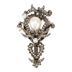 alexander mcqueen tie clip Alexander McQueen Women
s Gunmetal Ruthenium Faux Pearl Tie Clip