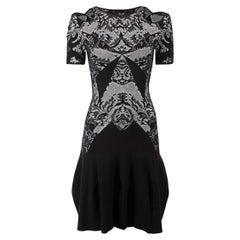 Alexander McQueen Women's McQ Black Shoulder Cut Out Mini Dress