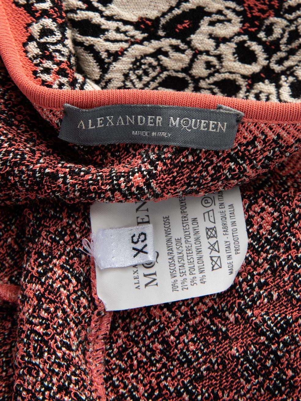 Alexander McQueen Women's Patterned Sleeveless Mini Dress For Sale 1