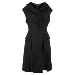 Alexander McQueen Women's Sleeveless Wool Coat with Lace