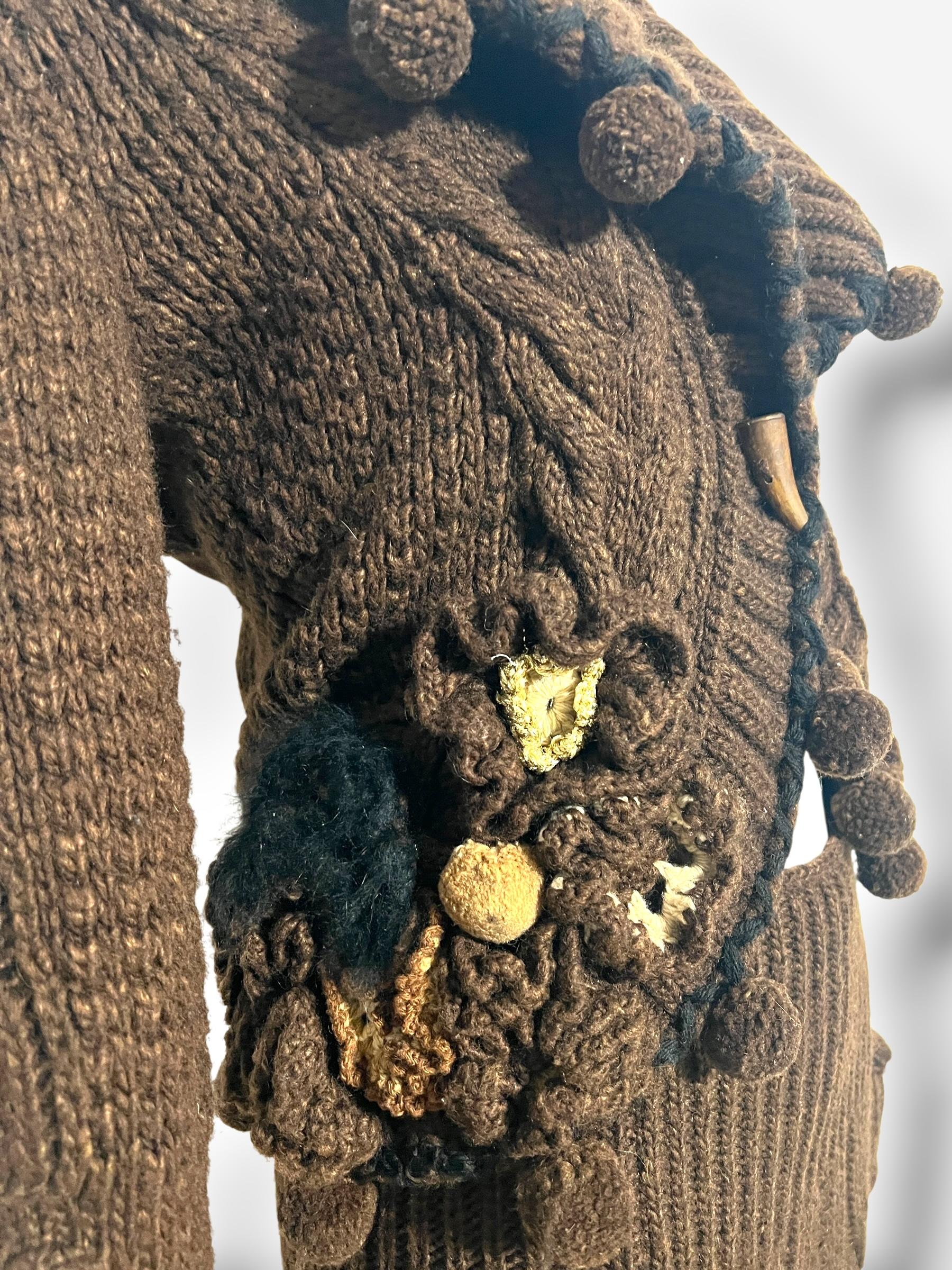 Ensemble en laine et alpaga appliqué, Alexander McQueen, automne/hiver 2005 en vente 7